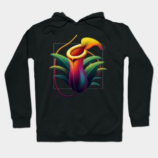 Nepenthes lowii Pitcher Plant Terrarium Vibrant Colors Hoodie